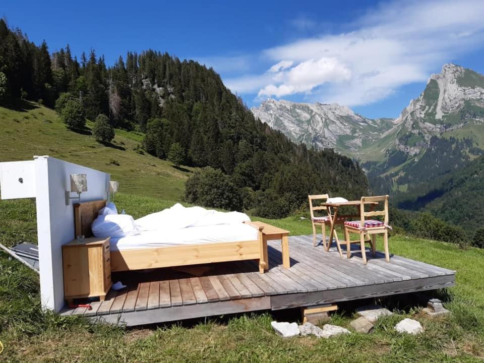Ferienwohnung Haus Am Bach In Toggenburg Wildhaus Exteriör bild