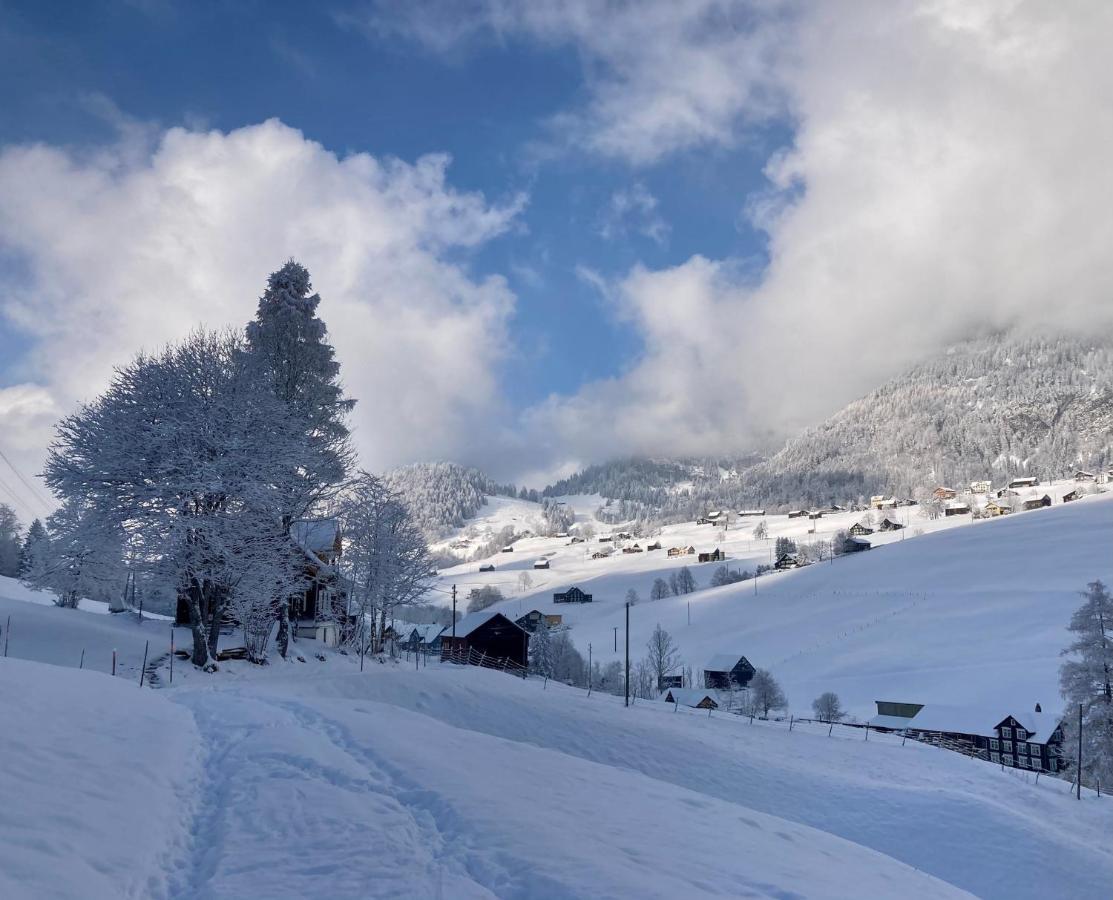 Ferienwohnung Haus Am Bach In Toggenburg Wildhaus Exteriör bild