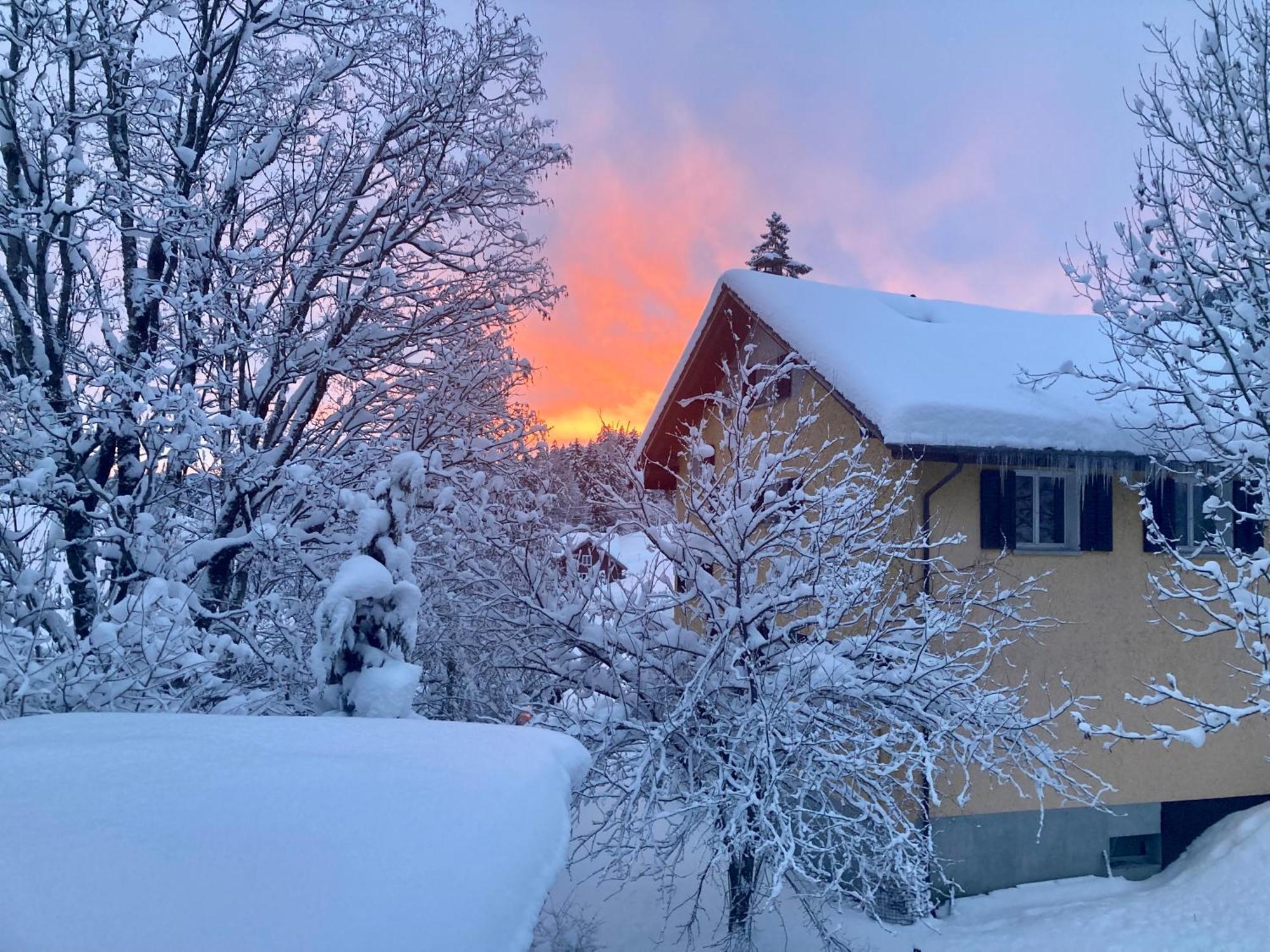 Ferienwohnung Haus Am Bach In Toggenburg Wildhaus Exteriör bild