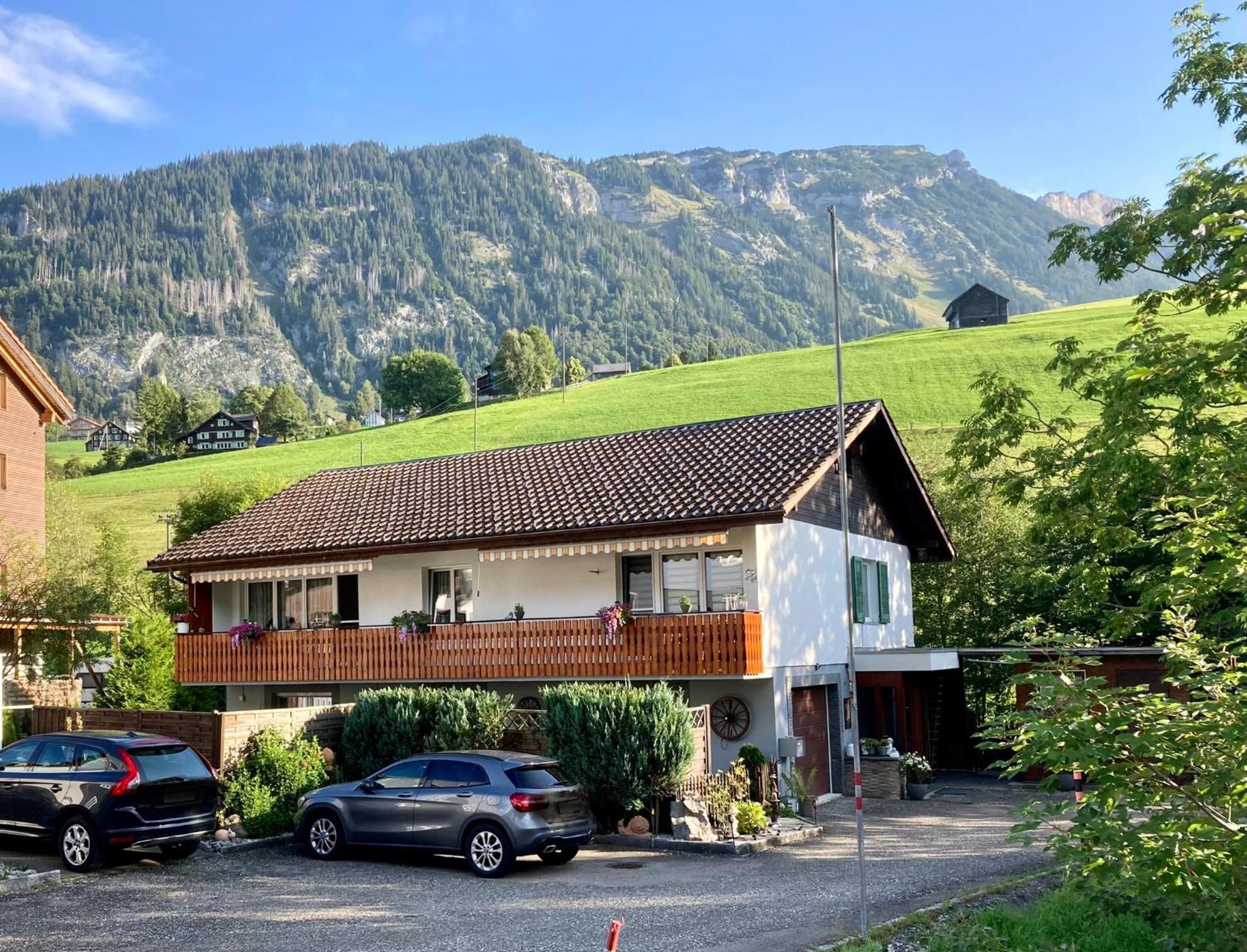 Ferienwohnung Haus Am Bach In Toggenburg Wildhaus Exteriör bild